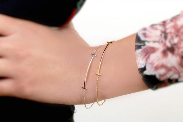 Small T bracelet Smile bracelet 3.5cm - Image 3