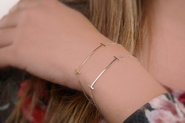 Small T bracelet Smile bracelet 3.5cm - Image 4