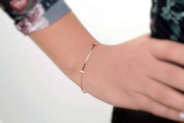 Small T bracelet Smile bracelet 3.5cm - Image 6