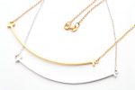 Solid gold smile chain necklace - Image 6