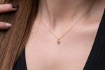 Solid gold Bolt Lightning necklace - Image 4