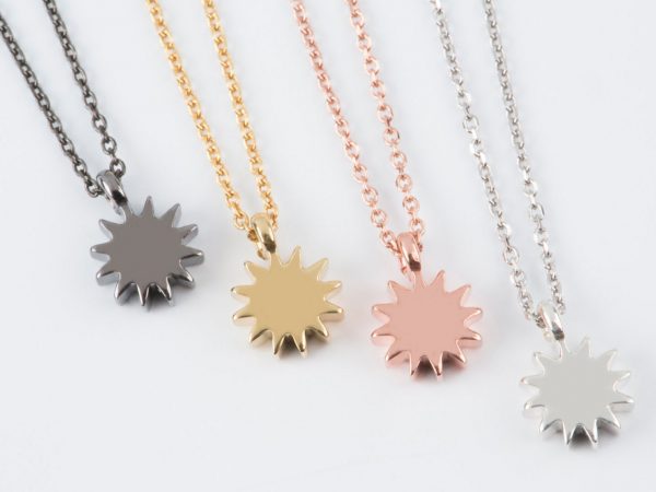 Sun necklace 1 Gold Sun chain necklace - Image 1