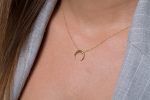 Double horn Moon necklace 10X10mm - Image 3