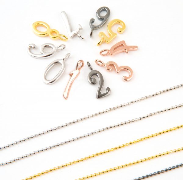 number necklace 2 Symbolic number gold necklace - Image 2