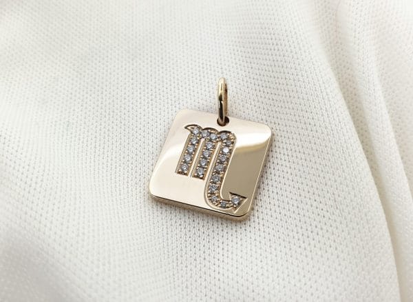 Square diamond zodiac necklace - Image 2