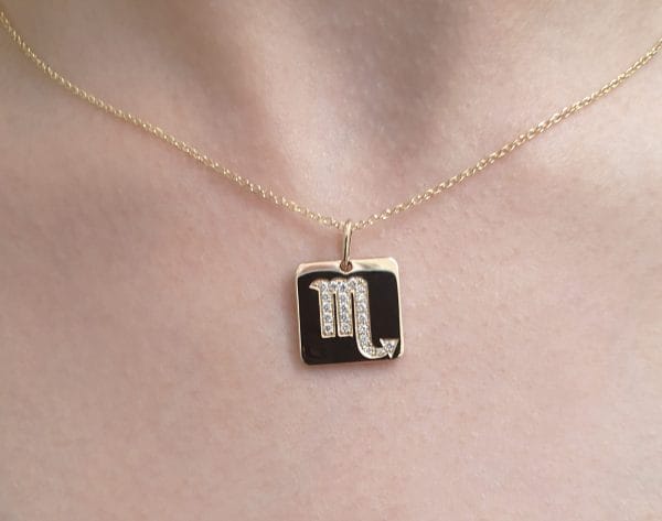 Square diamond zodiac necklace - Image 6