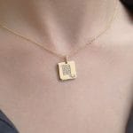 Square diamond zodiac necklace - Image 7