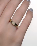 Gold custom signet ring, RN 363 - Image 2