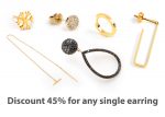 -45% for 1 single earring