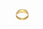 Small dome Capitoné ring in solid gold - Image 4