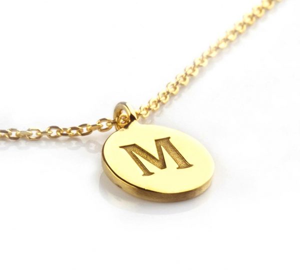 tiny initial necklace tiny initial necklace