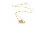 XO necklace in solid gold - Image 2
