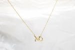 XO necklace in solid gold - Image 5