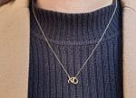 XO necklace in solid gold - Image 7