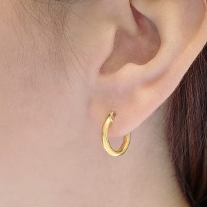 17x2,5mm Gold hoops