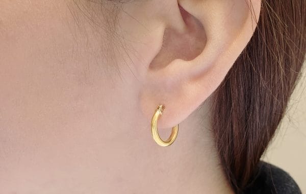 17x2,5mm Gold hoops