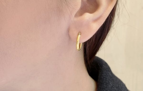 17x2,5mm Gold hoops