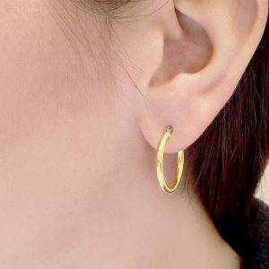 24x2,5mm gold hoops