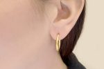 24x2,5mm gold hoops