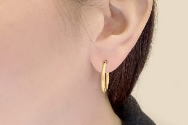 24x2,5mm gold hoops