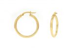 30x2,5mm gold hoops