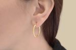 30x2,5mm gold hoops