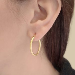 30x2,5mm gold hoops