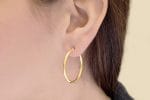35x2,5mm gold hoops