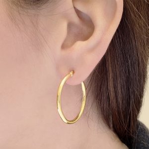 35x2,5mm gold hoops