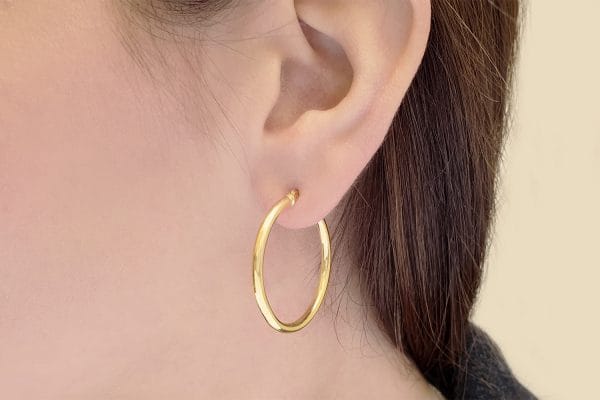 35x2,5mm gold hoops