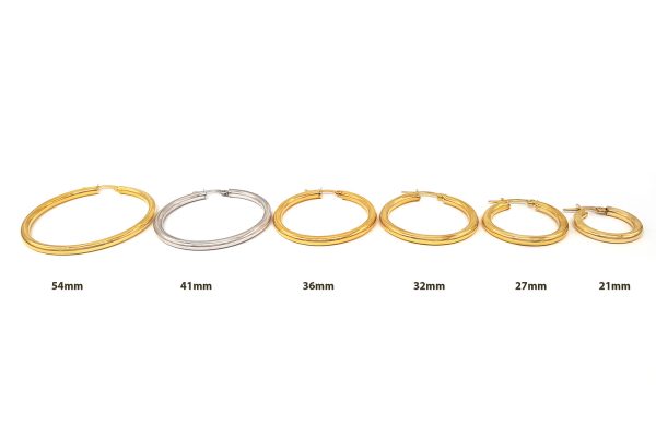 3mm Gold hoops All sizes