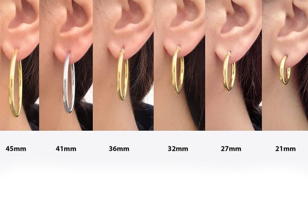 3mm Gold hoops all sizes