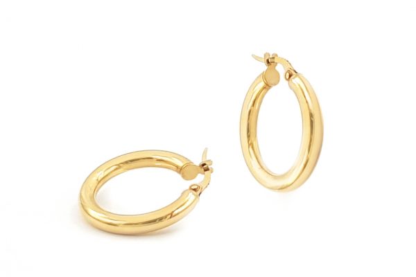 21x3mm Gold hoops 21x3mm Gold hoops