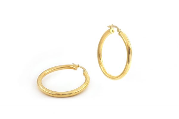 3x32mm Gold hoops 3x32mm Gold hoops