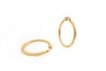 3x36mm Gold hoops