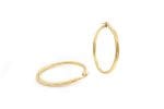 3x45mm Gold Hoops