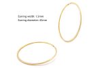 1.5mm Hoops in solid gold k14 medium, size 22mm, 28mm, 32mm - Image 5