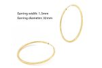 1.5mm Hoops in solid gold k14 medium, size 22mm, 28mm, 32mm - Image 6