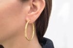 3x45mm Gold Hoops
