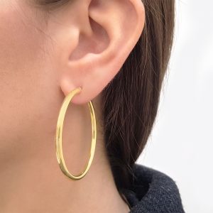 3x45mm Gold Hoops