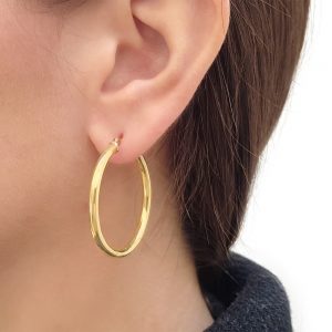 3x36mm Gold hoops