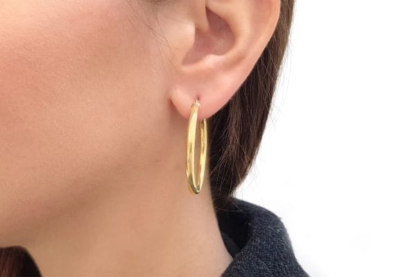 3x36mm Gold hoops