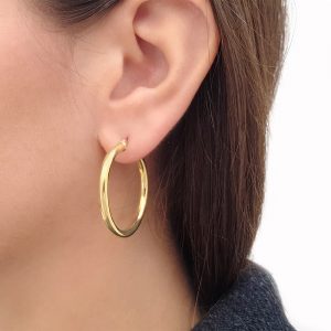 3x32mm Gold hoops