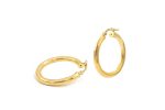 27x3mm Gold hoops