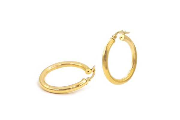 27x3mm Gold hoops 27x3mm Gold hoops