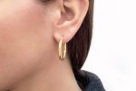 27x3mm Gold hoops