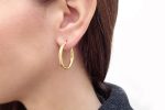 27x3mm Gold hoops