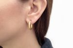 21x3mm Gold hoops