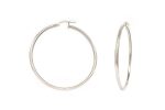 53x2,5mm white gold hoops