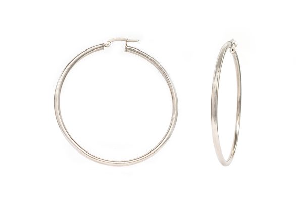 53x2,5mm white gold hoops 53x2,5mm white gold hoops